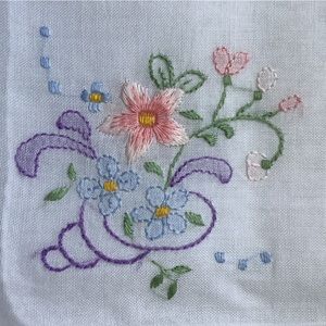 New cotton hand embroidered handkerchief hankie